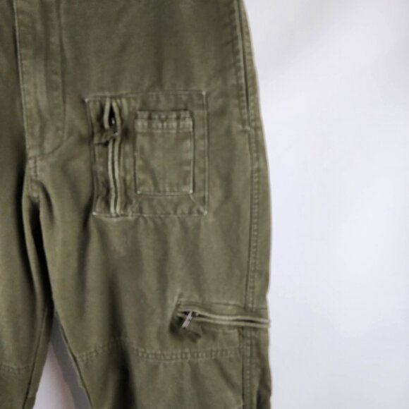 Free Knight Pants Mens 30 Cargo Tactical US Army Military Zipper Olive Green - Picture 8 of 13